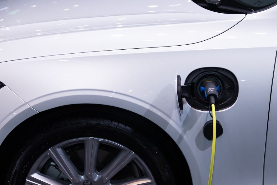 Best Electrical Contractor in Hutchinson Island Florida Close Up of an Electric Vehicle Charging