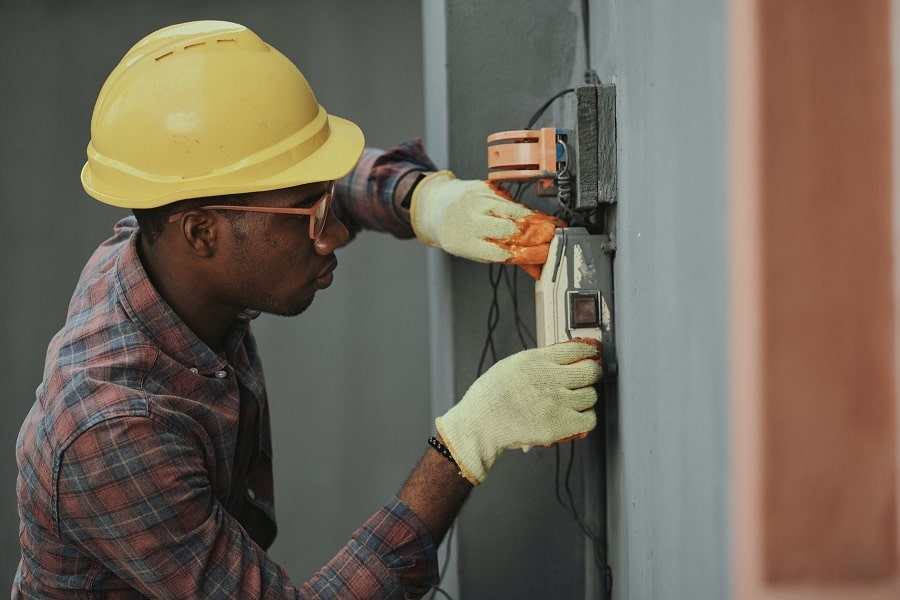Electrical Contractor in Sewall's Point Florida Electrician Working on a Circuit Box