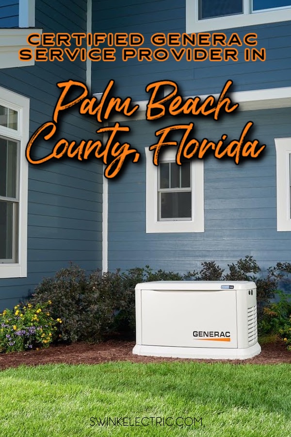 Swink Electric is a certified Generac service provider in Palm Beach County Florida, which grants access to valuable knowledge.