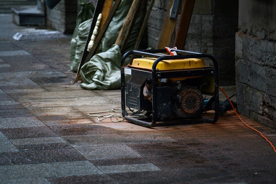 Why Should I Buy a Generator a Small Portable Generator on a Construction Site