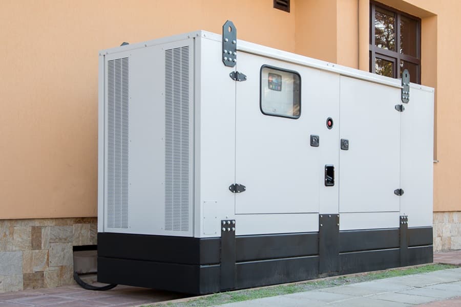 Why Should I Buy a Generator View of a Standard Generator Against the Wall of a Building