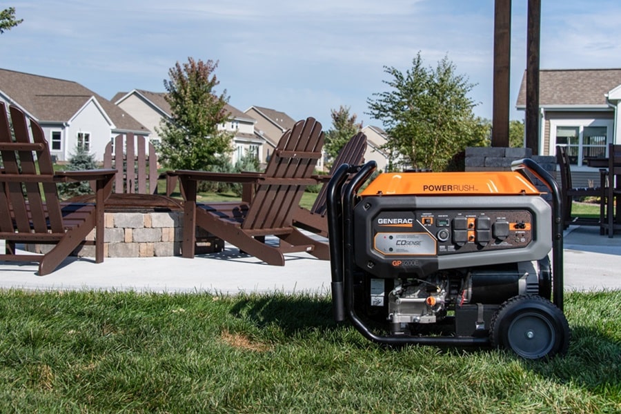 Jupiter Certified Generac Service Provider a Portable Generator in a Yard of a Home
