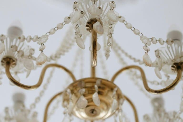 Electrician for Chandelier Installation in Greenacres Close Up of a Golden Metallic Chandelier