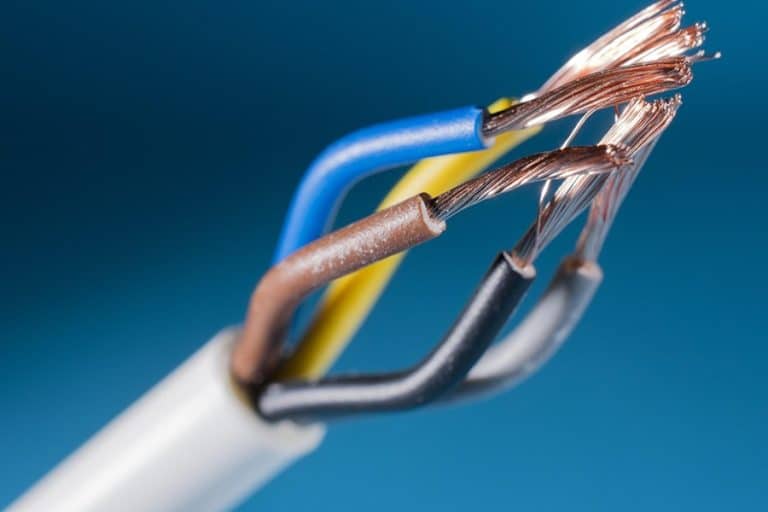 Best HOA Electrician in Boynton Beach Close Up of a Wire Cut Open Revealing the Copper Wire Inside