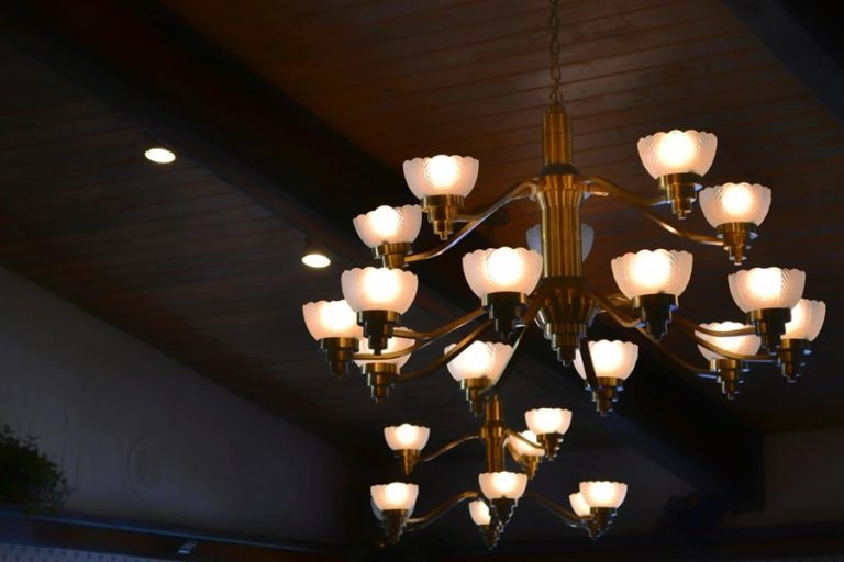 Best Chandelier Installation Electrician in Palm Beach a Dimly Lit Chandelier